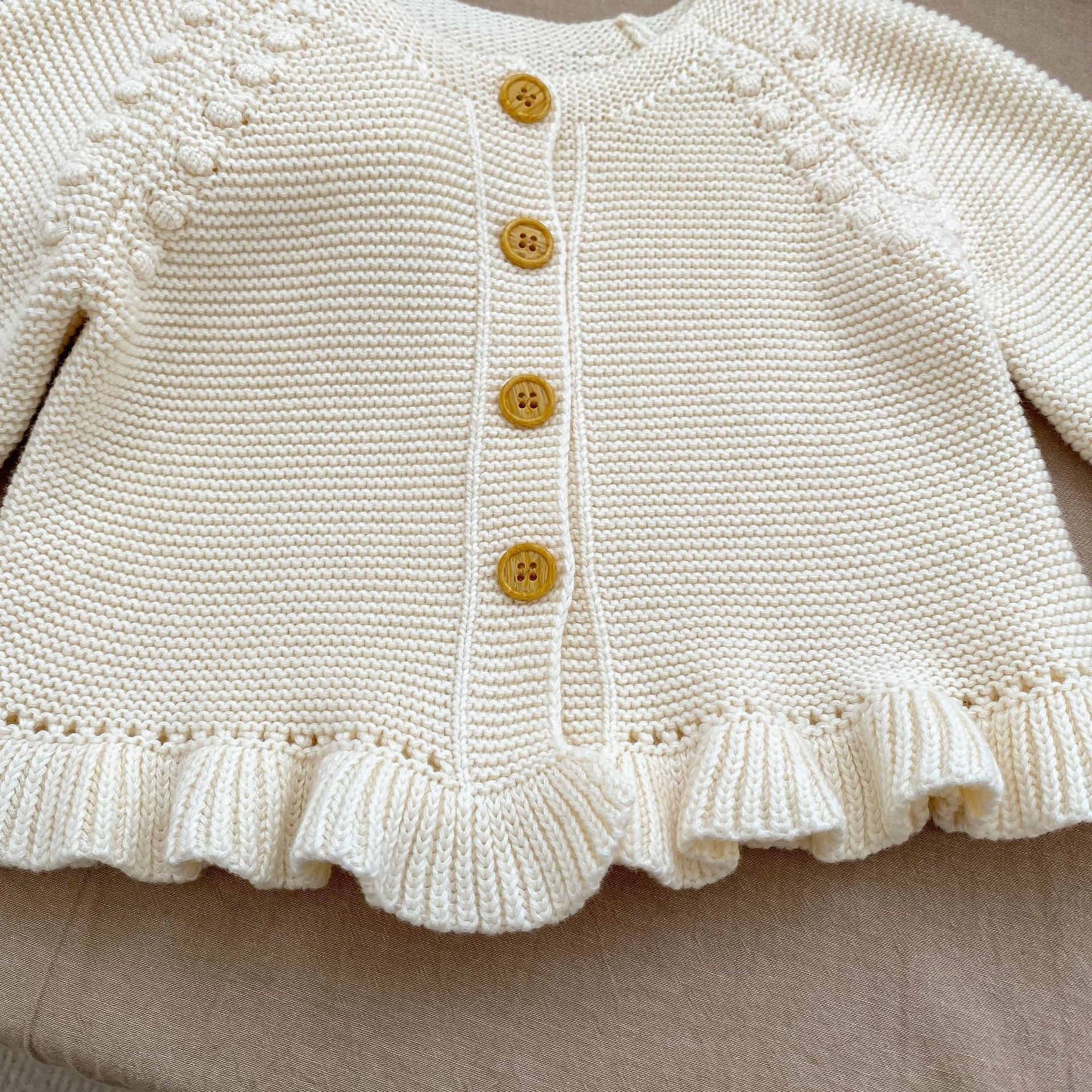 Infant Baby Girl In Autumn Long-Sleeved Cardigan-2