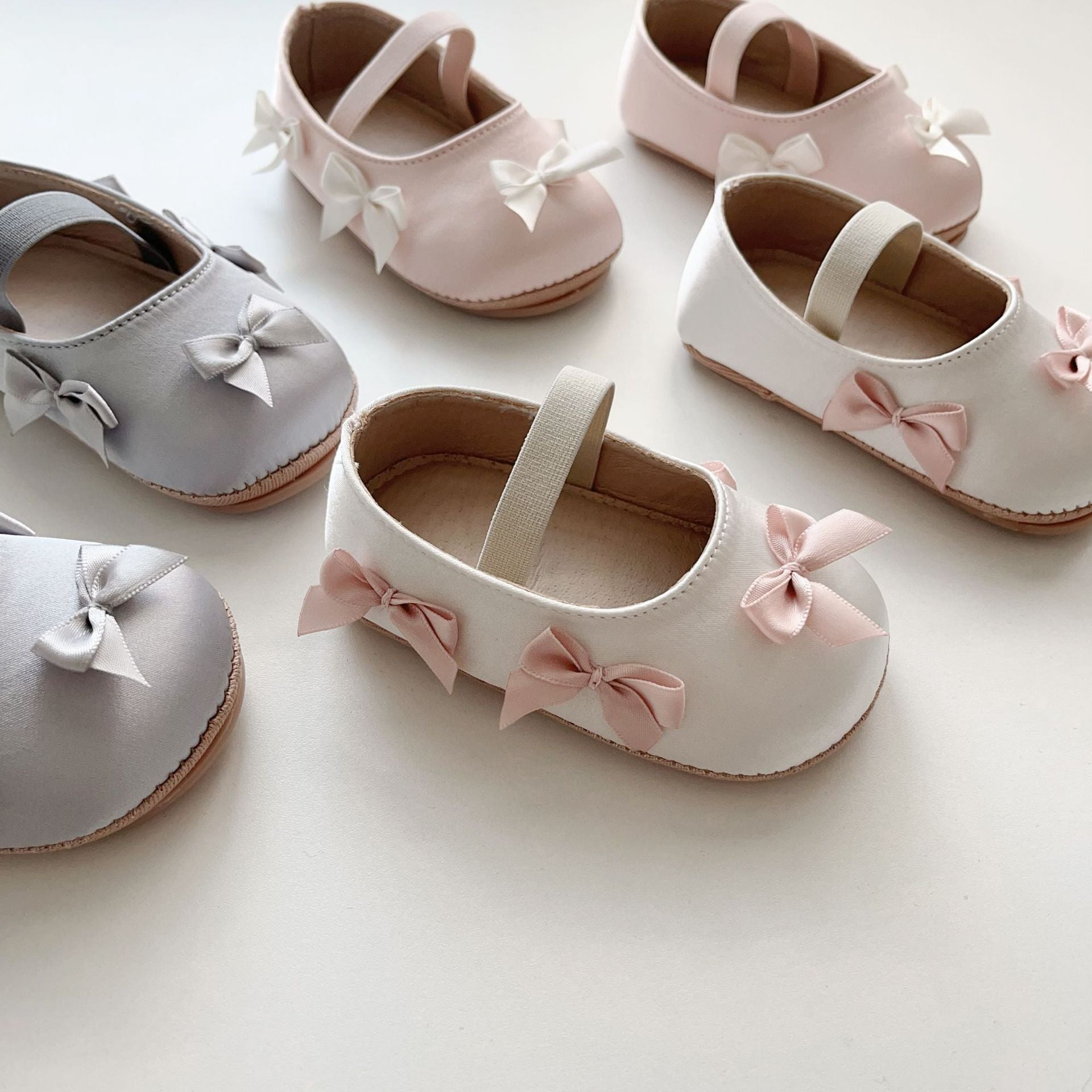Spring and Summer Baby Girl Fashion Butterfly-bow Pattern Toddler Soft-Sole Anti-slip Walking Shoes