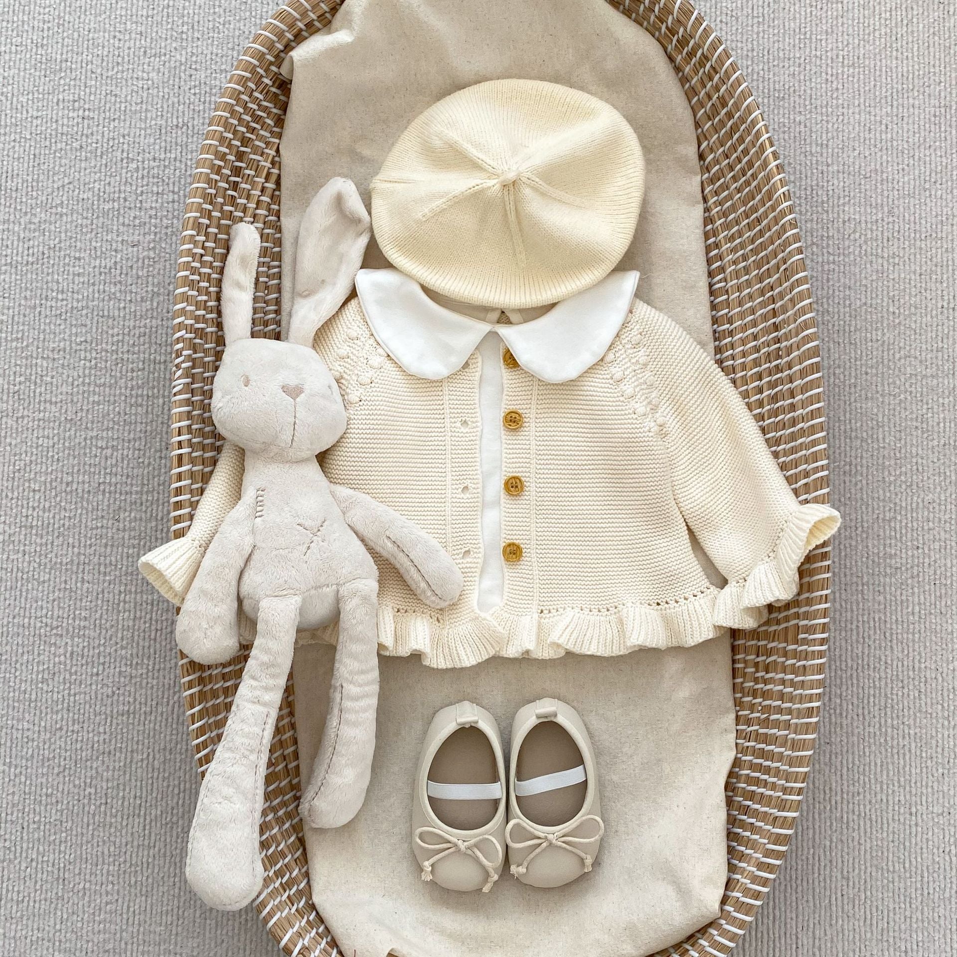 Infant Baby Girl In Autumn Long-Sleeved Cardigan-0