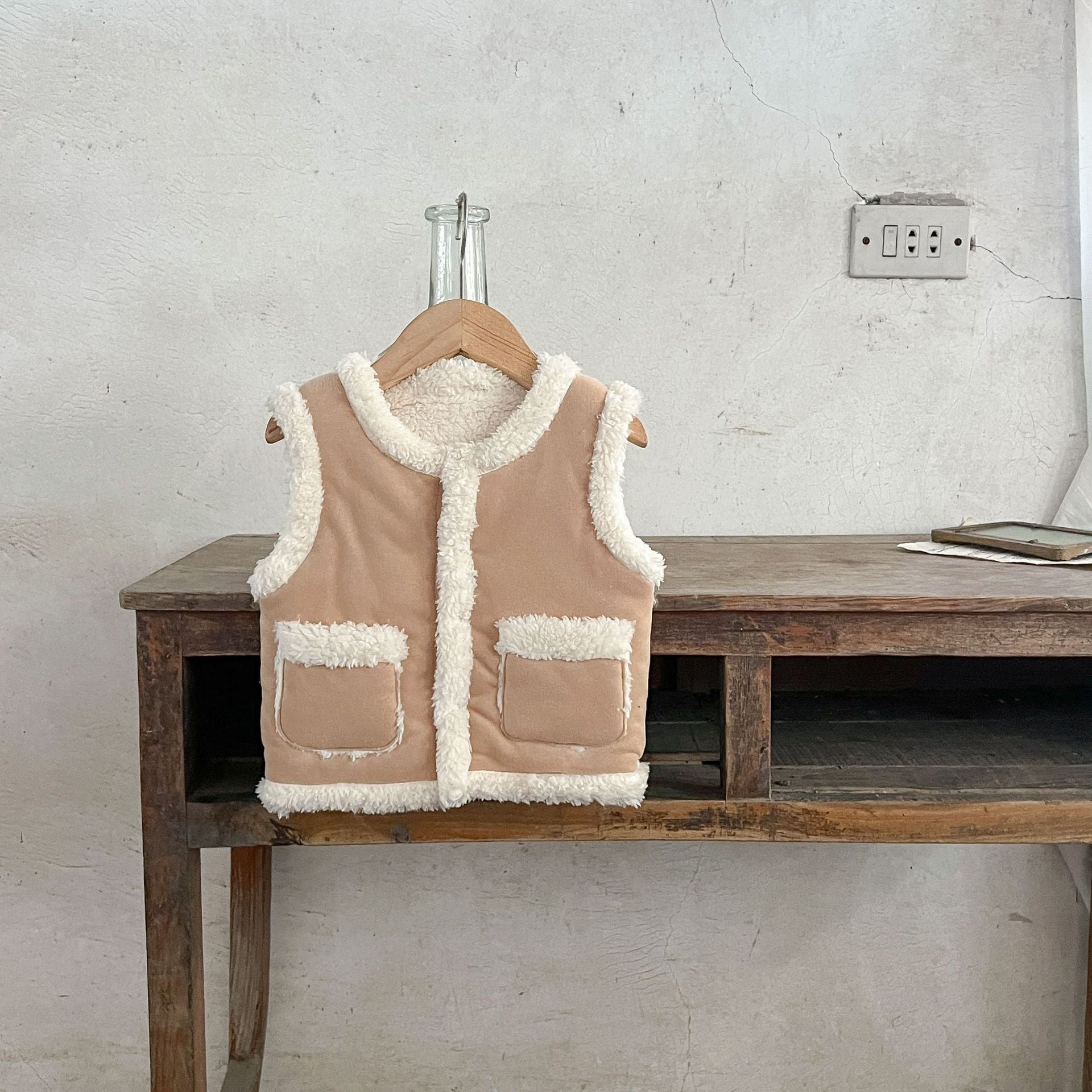 Infant Baby Two Kinds Thickened Knit Cardigan-2